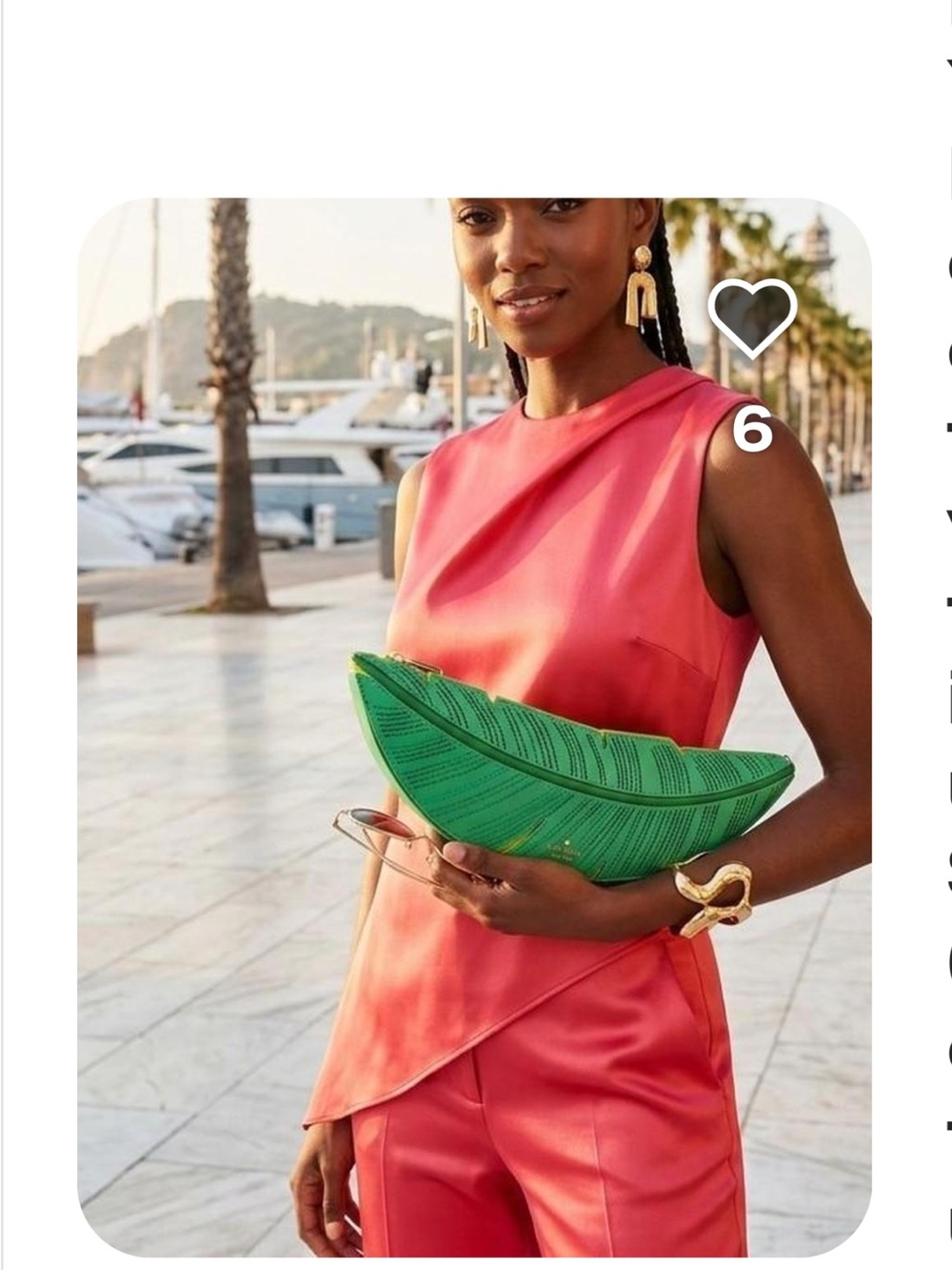 Kate Spade Banana leaf clutch